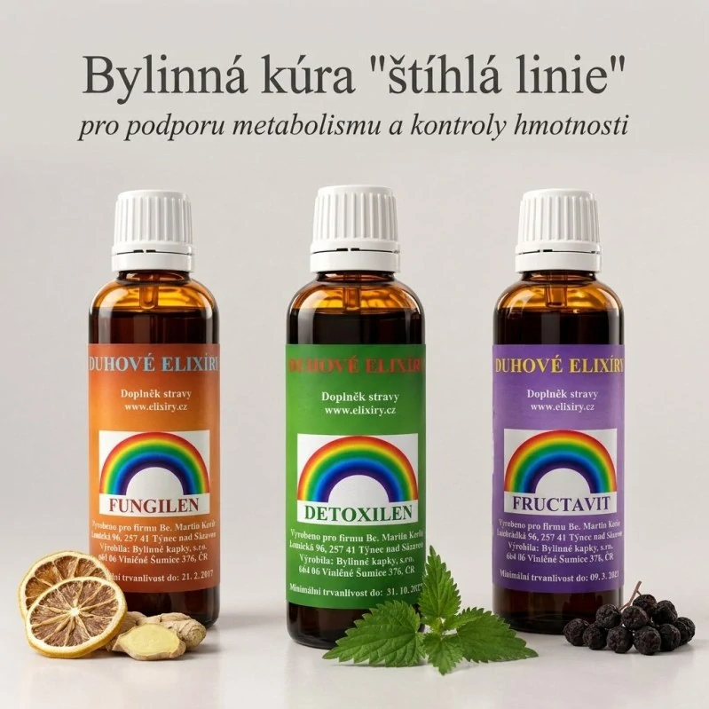 Bylinná kúra "štíhlá linie" pro podporu metabolismu a kontroly hmotnosti