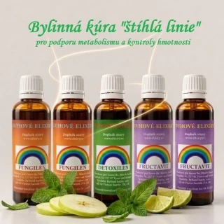 Bylinná kúra "štíhlá linie" pro podporu metabolismu a kontroly hmotnosti